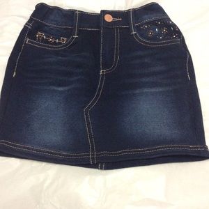 Dark denim (girls) skirt